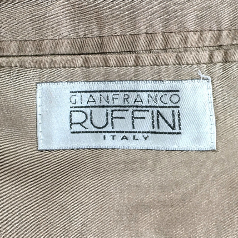 Quiet Luxury Gianfranco Ruffini Blazer Men 40R Tan Italian Tailored Jacket - Picture 6 of 16